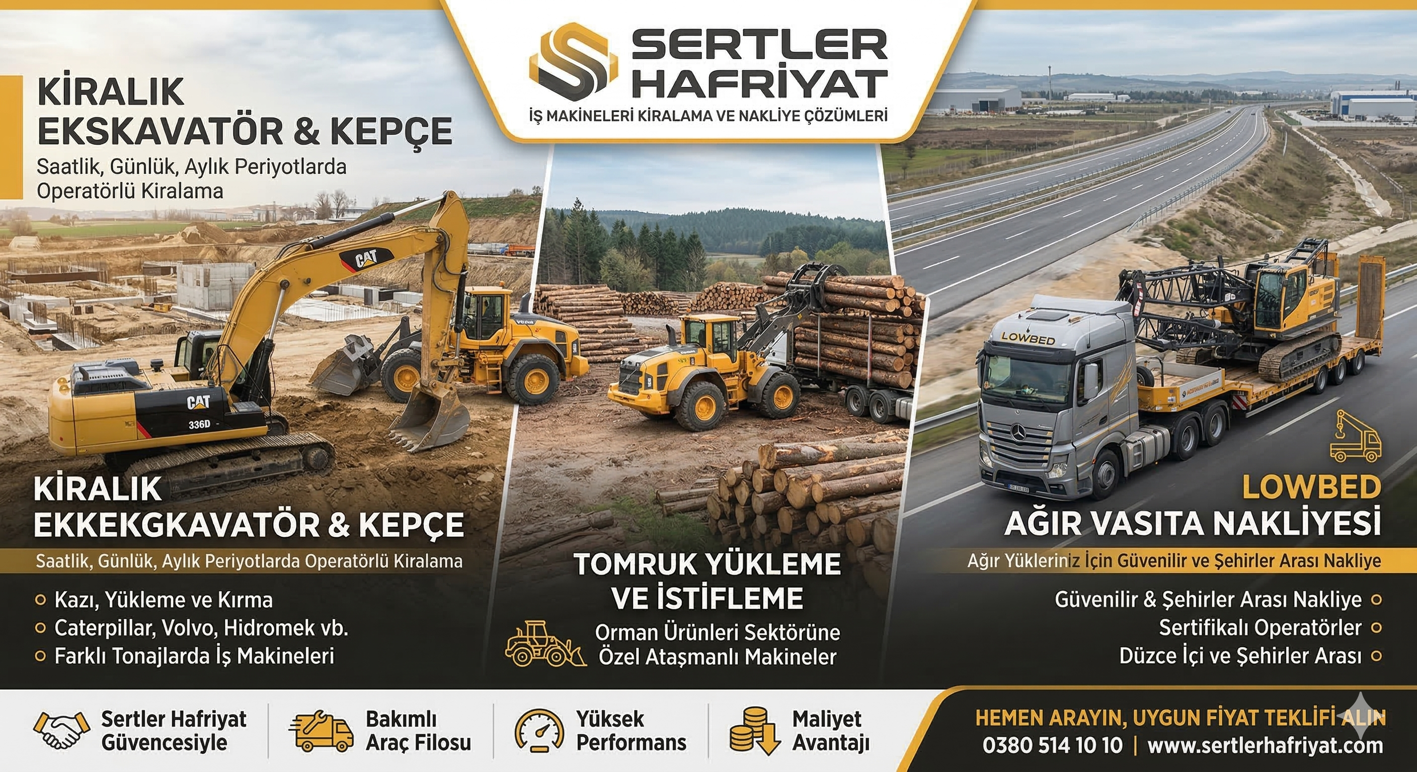 İş Makinesi ve Lowbed Kiralama